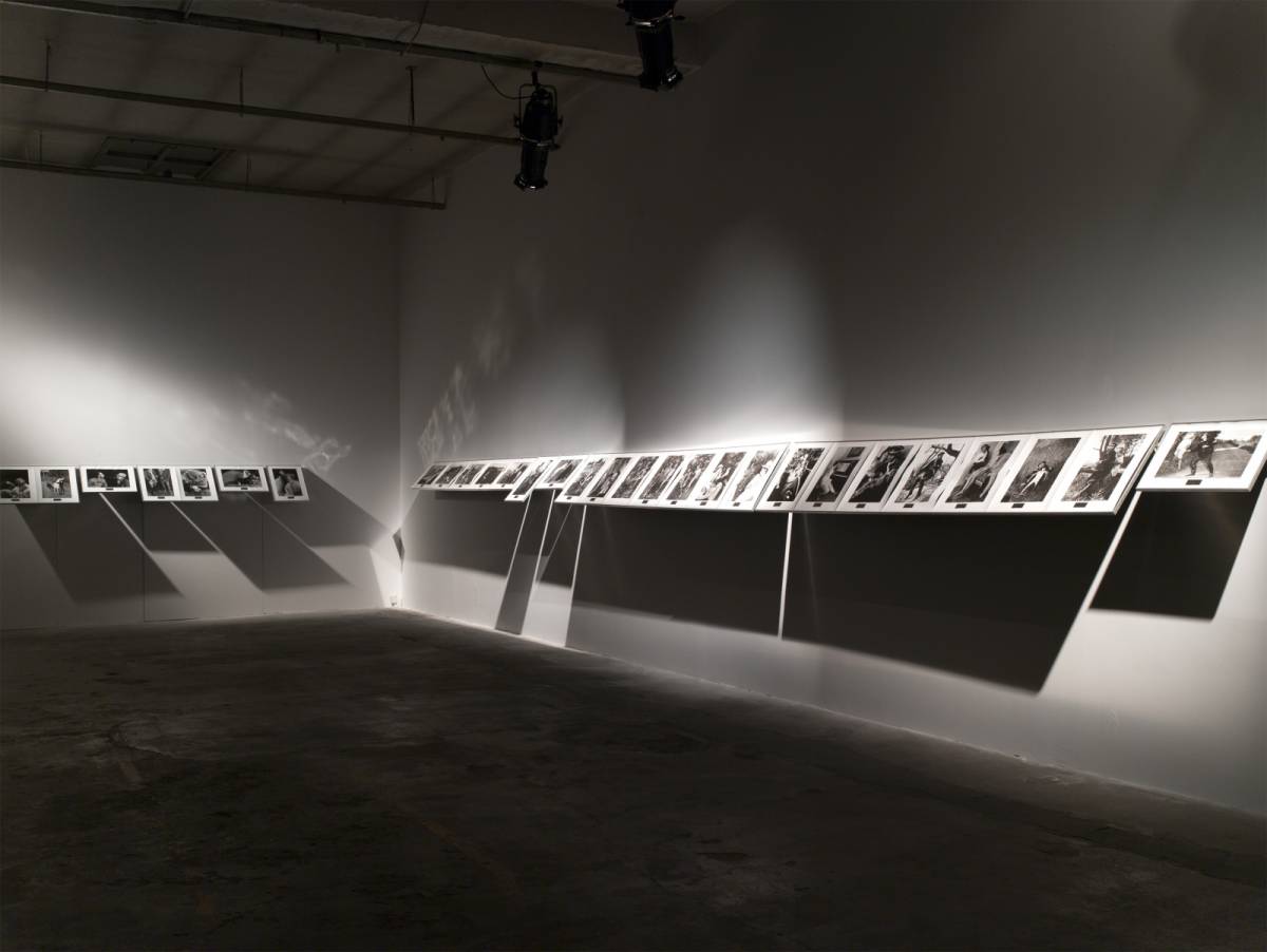 If I were a German, 1994, 29 stampe bianco e nero, vista dell'installazione