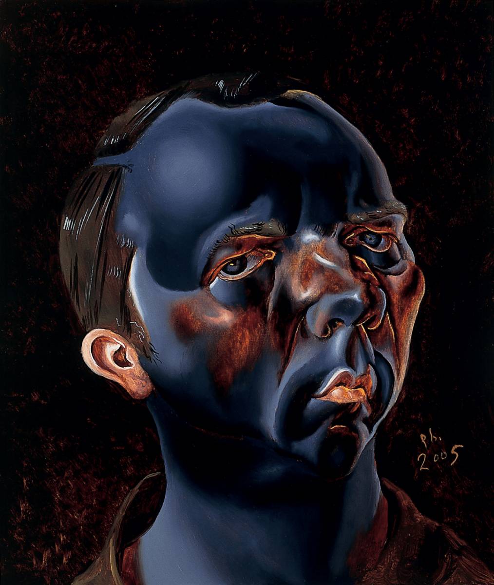 Black Matter, 05-13, 2005, olio su masonite, 40 x 34 cm.